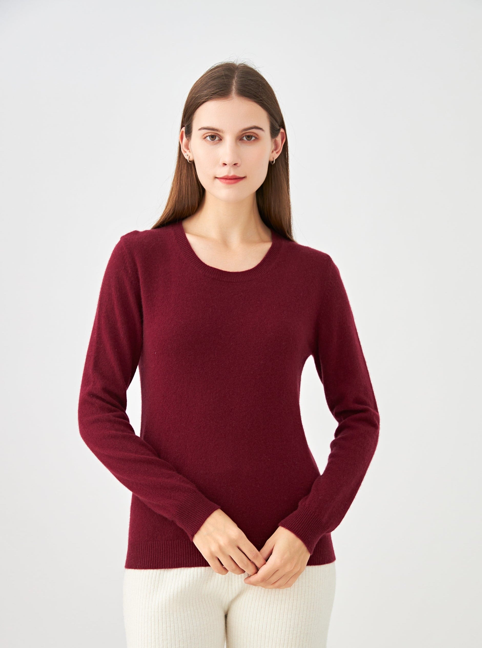 Pull col rond en cachemire