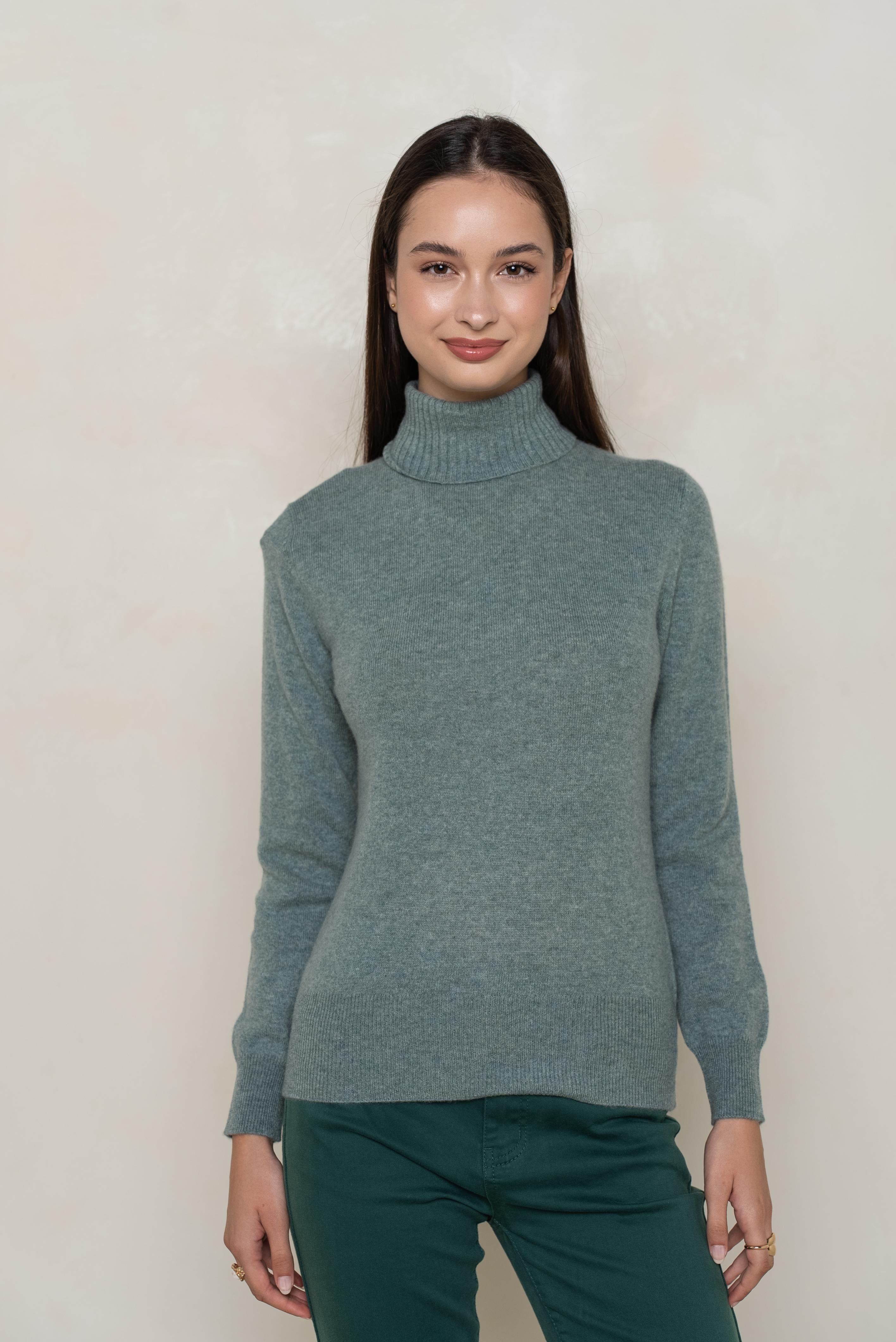 Pull col roulé en cachemire