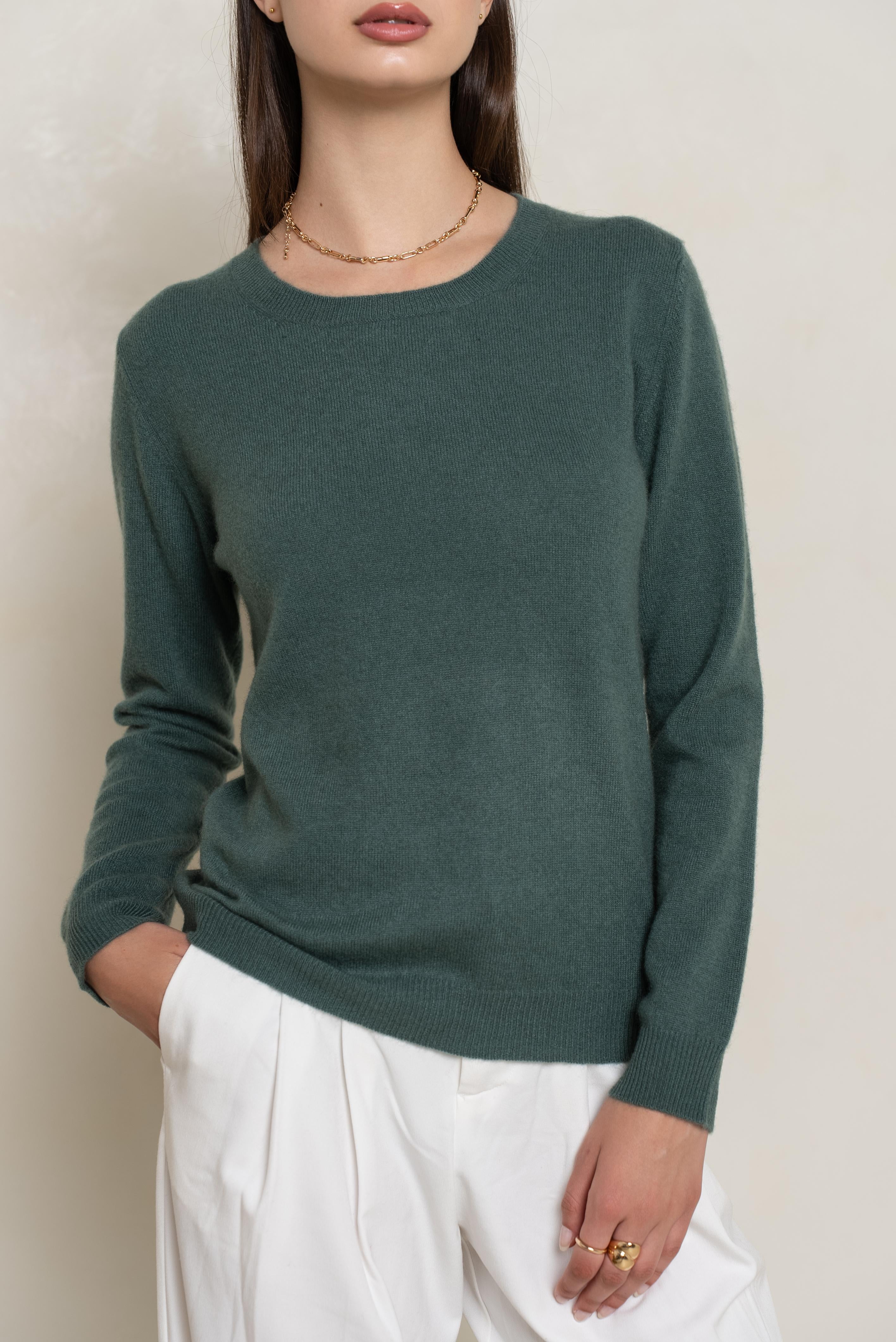 Pull col rond en cachemire