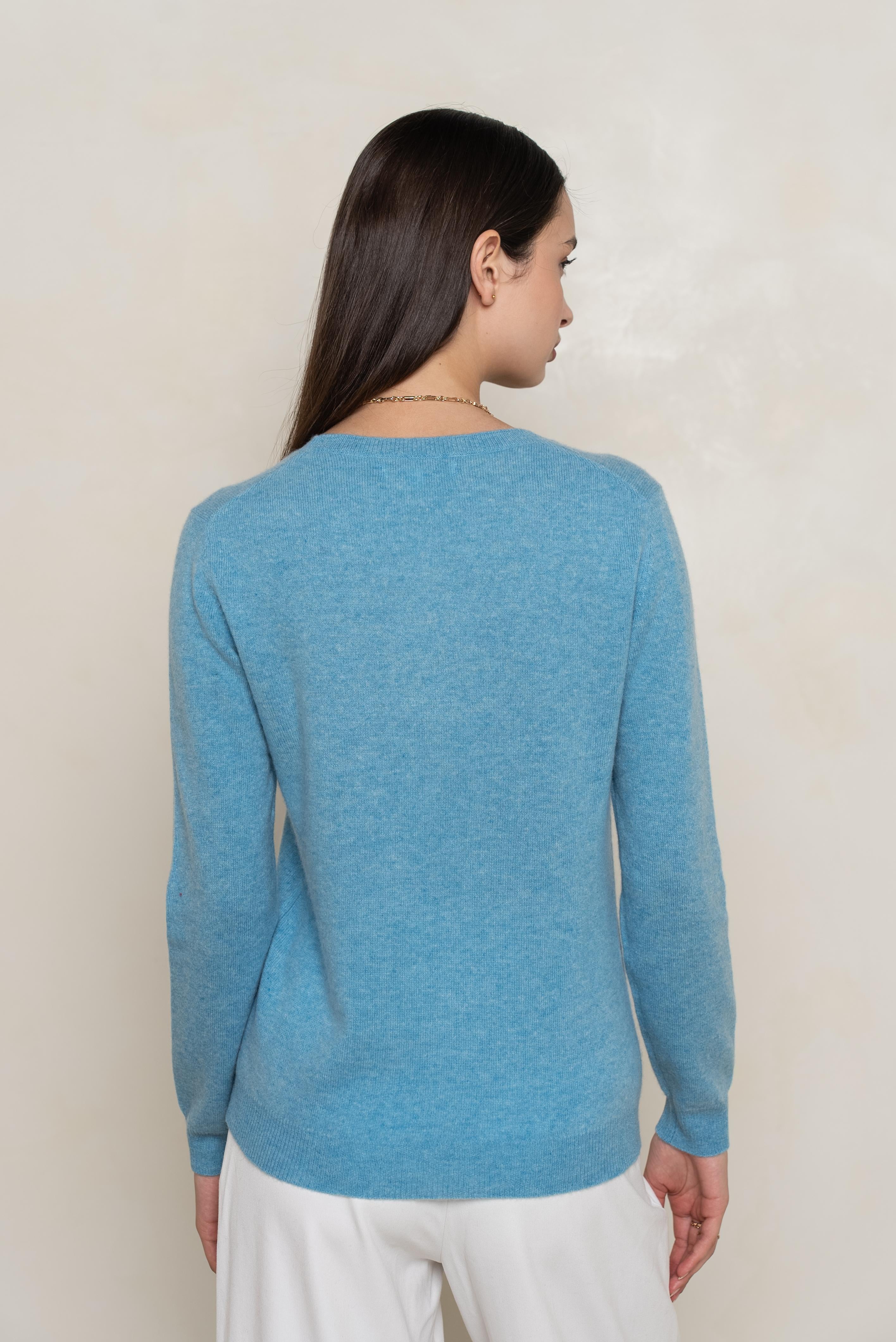 Pull col rond en cachemire