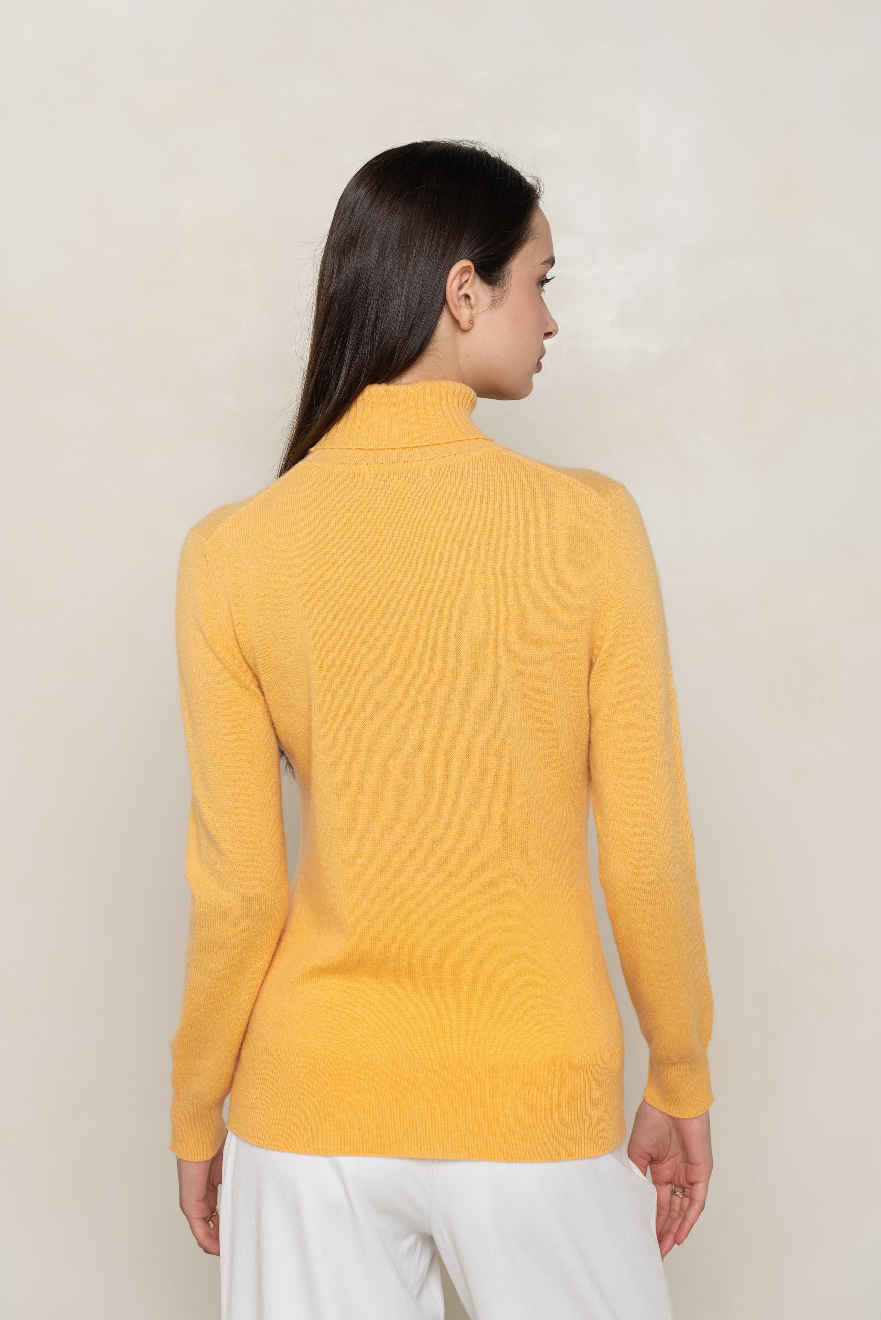 Pull col roulé en cachemire