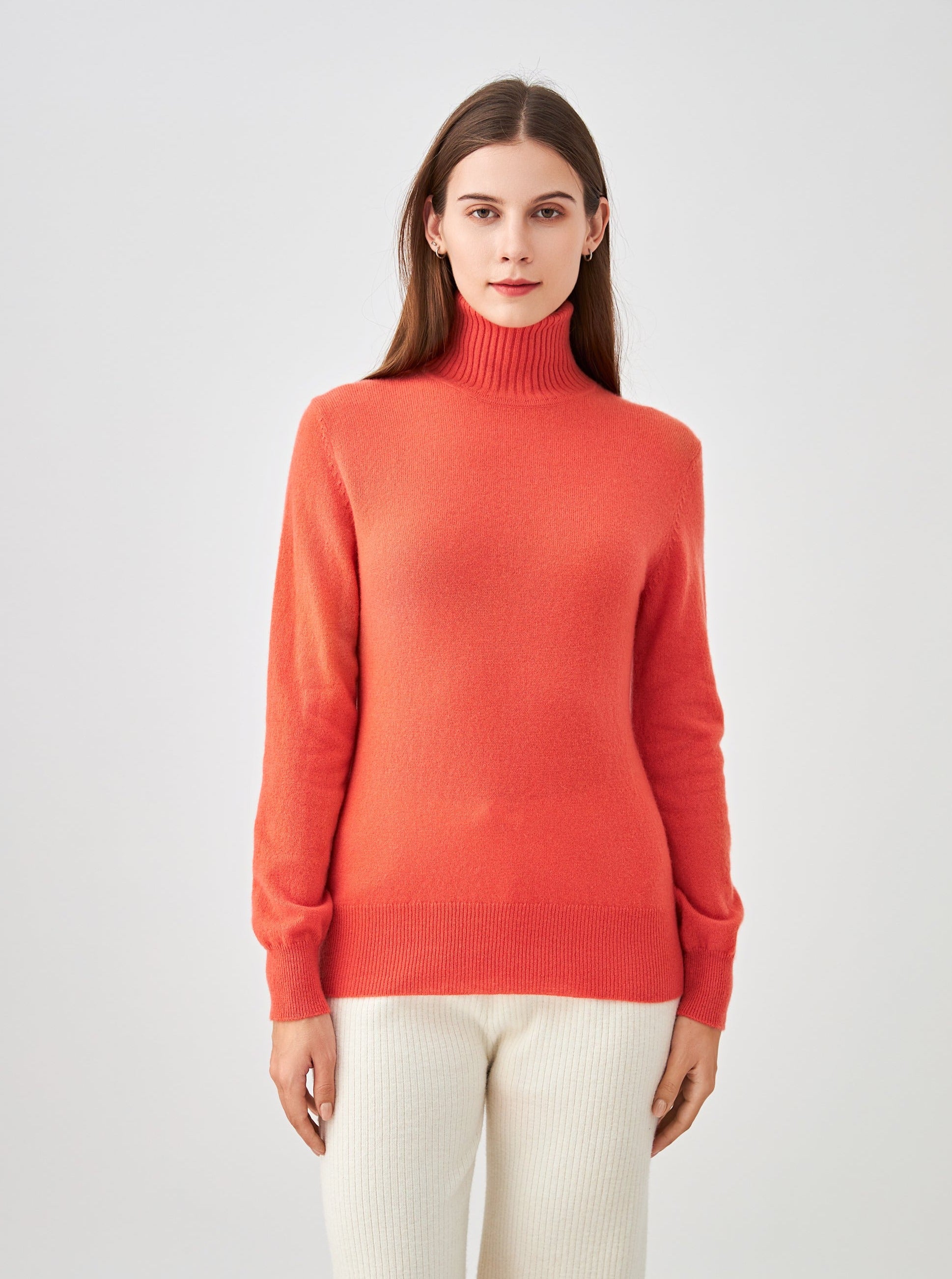 Pull col roulé en cachemire