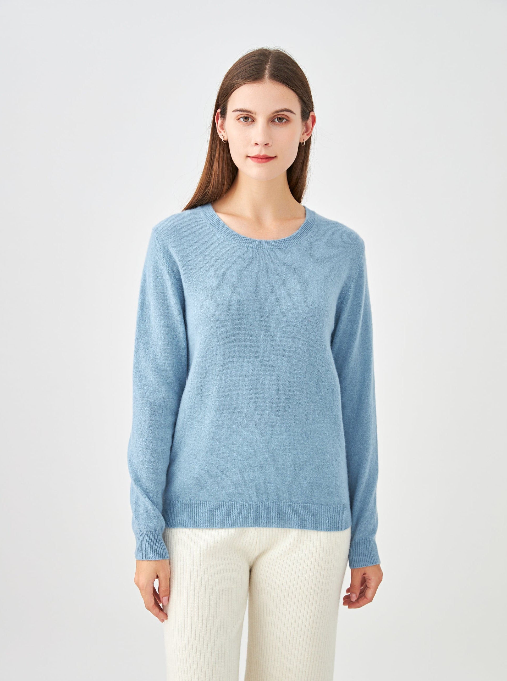 Pull col rond en cachemire