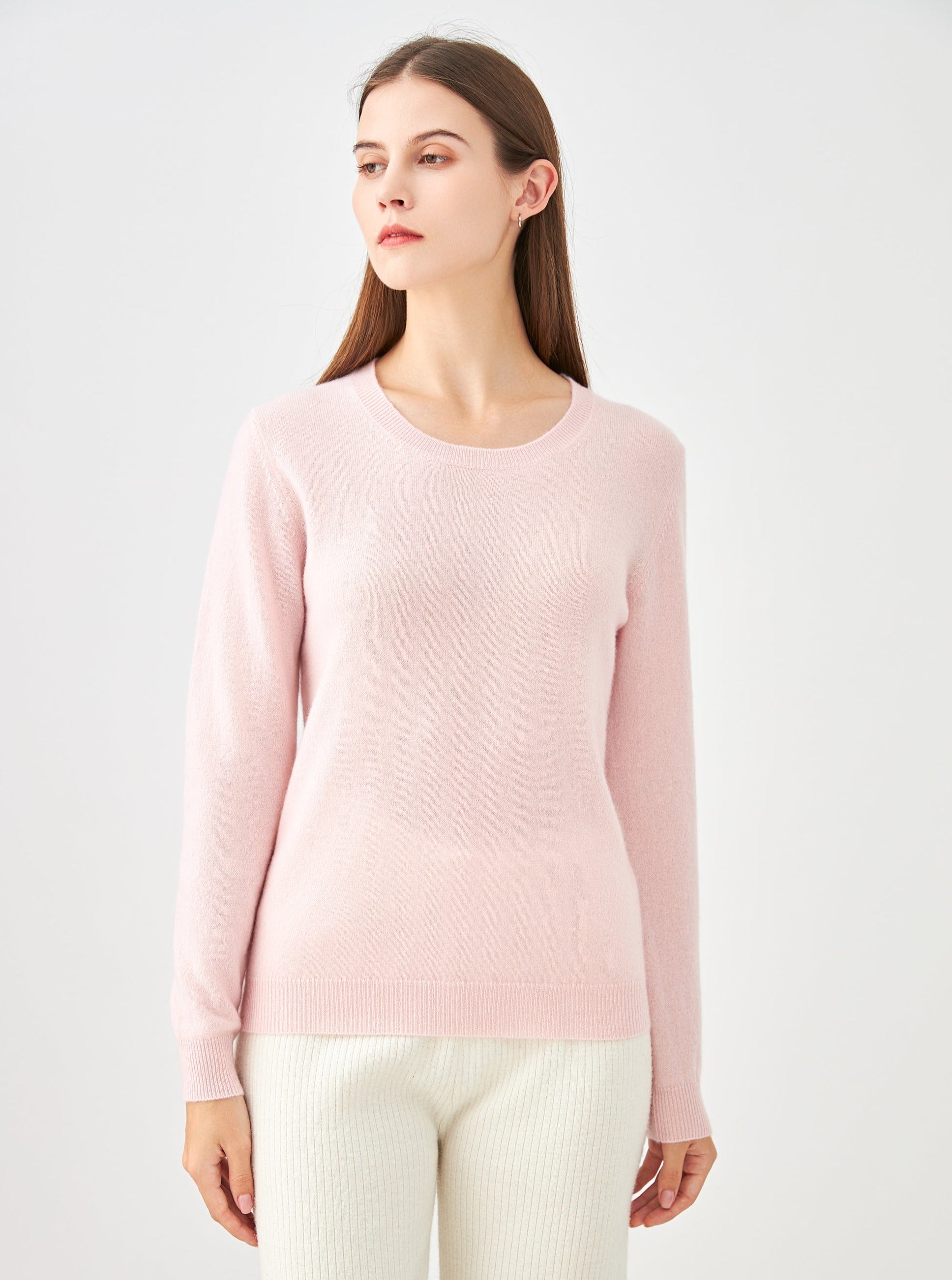 Pull col rond en cachemire