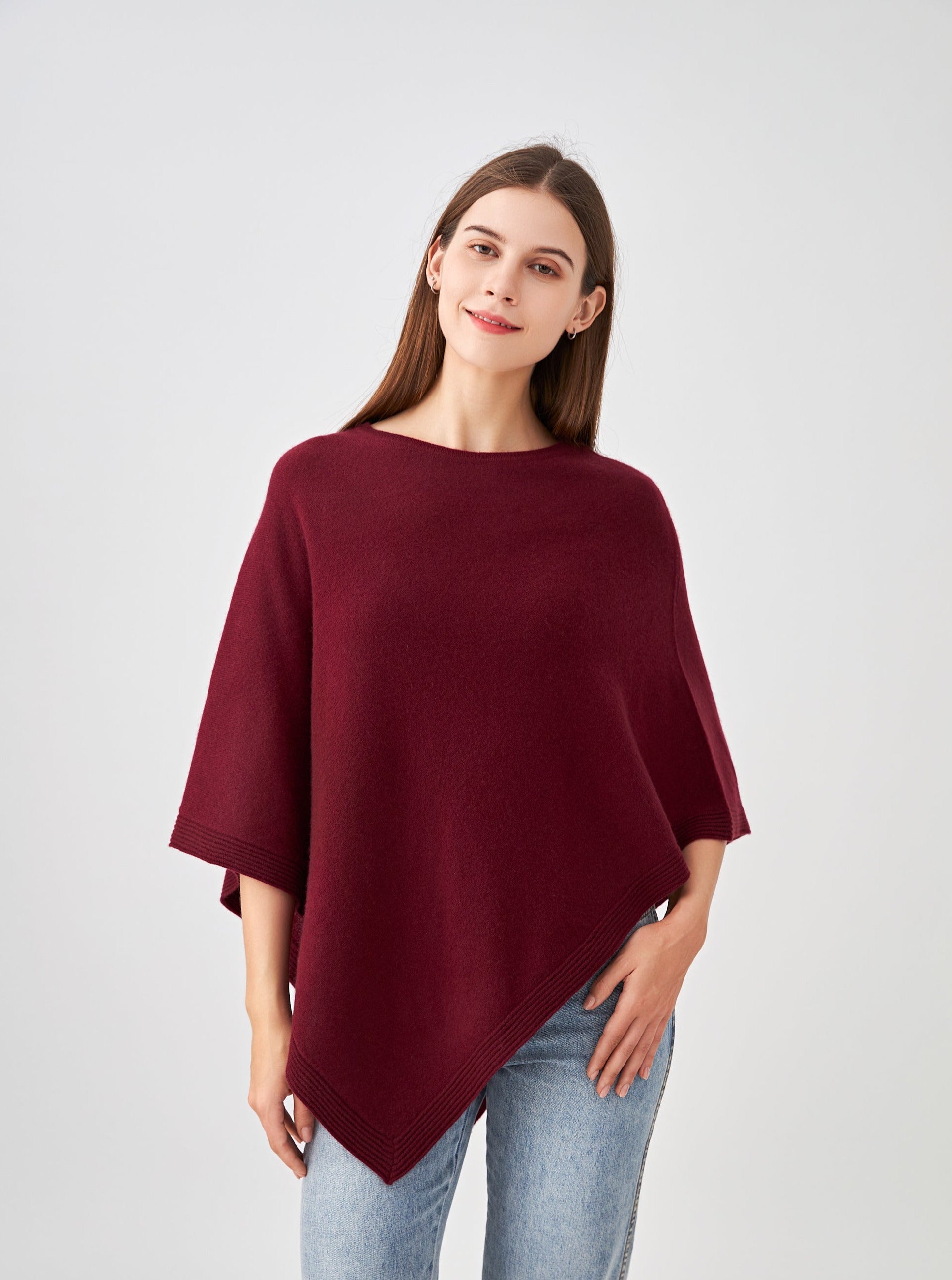 Poncho en cachemire