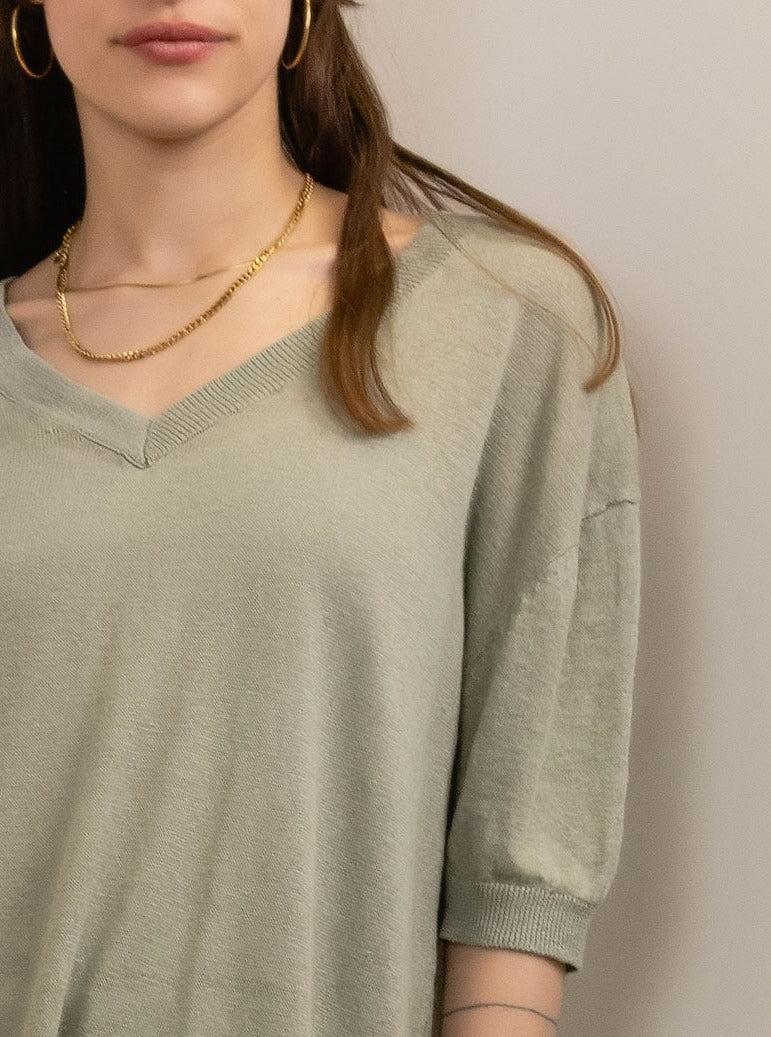T-shirt V oversize